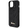 Guess Sequin Script Metal Case For Iphone 14 / 15 / 13 - Black
