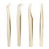 Eyelash Tweezers Grafting Eyelash Tweezers Beauty Eyelash Tweezers Blooming Golden Feather Clip False Eyelash Clip Beauty Tool