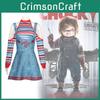 Christmas Childs Halloween Play Chucky Cosplay Costume Comfortable Anime Clothes