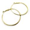 [L7639] - Gold 'Choréographie' Hoop Earrings Ø 40 Mm