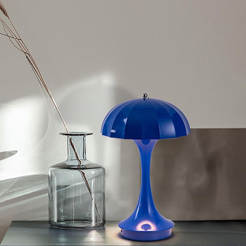 Креативный светодиодный грибовидный светильник, перезаряжаемый настольный светильник, сенсорное освещение для гостиной, прикроватного кабинета, украшения отеля
