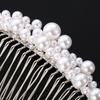 1 PC Women Handmade Hair Ornaments Haircomb Hairwear Bride Barrette Bridal Headpiece Pearl Hairpin