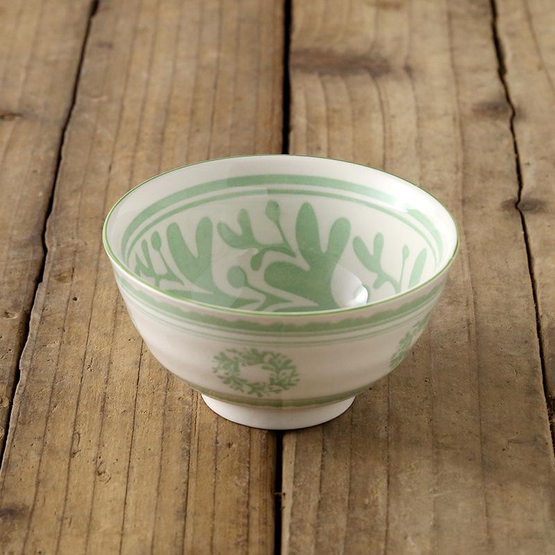 4,5-дюймовая керамическая пиала для риса в японском стиле, посуда, бытовая кухонная, ресторанная, круглая, противоожоговая, для лапши, супа, 2025 новинка