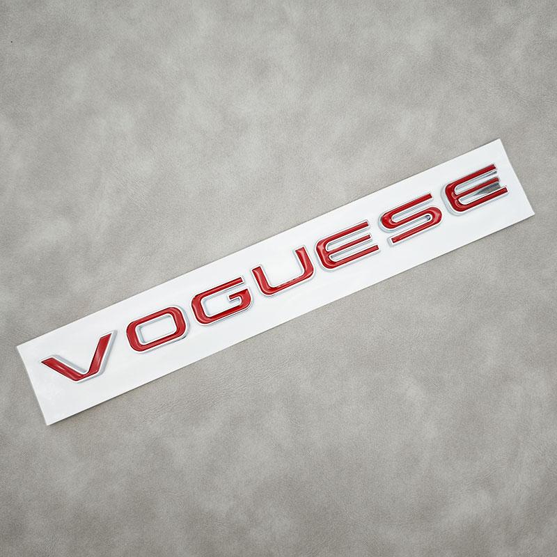 1Pc 3D ABS Letters Logo VOGUESE Car Rear Trunk Stickers Badge for  Range Rover Executive Extended Edition Accessories