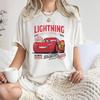 Футболки Lightning Mcqueen и Sally для пар Футболки Mcqueen Sally с принтом для унисекс Женская уличная одежда Повседневные топы