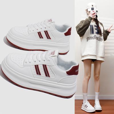 Женские повседневные кроссовки на толстой платформе со шнуровкой, удобные кроссовки для ходьбы, дышащие нескользящие теннисные кроссовки для женщин, спортивная обувь для тренировок на открытом воздухе