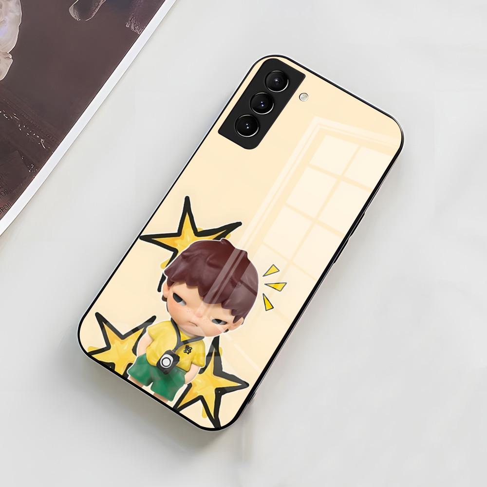 Милый Чехол-Крышка H-HIRONOS Для Телефона Мальчик Для Samsung A56 A36 A26 A16 A15 A25 A35 A55 A14 A34 A24 A54 Стеклянный Чехол