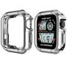 Чехол из ТПУ для Apple Watch Корпус 44 мм/40 мм 42 мм/38 мм 45 мм 41 мм бампер Защитная пленка для экрана iWatch Серия 6 4 3 SE 7 8 Аксессуары для корпуса