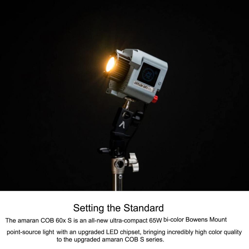 Aputure Amaran 60x S небольшой светодиодный видеофотосветильник с цветовой температурой 65 Вт и приложением Bowens Mount Control, блок питания для фотосъемки