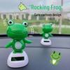 Popular Solar-Powered Frog Dashboard Ornament - Cute Animal Interior Decor Gift
