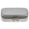 [Q9148] — Серебристо-серая шкатулка для украшений на молнии «Zip’n go» — 18x10. 3х5. 5 см