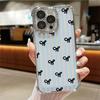 Чехол для телефона для Apple iPhone 17 Pro Max 12 Plus 14 16e 15 13 16 Pro Air 11 Модный полосатый с бантом