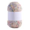 Colored Dots Plush Rainbow Thread DIY Crochet Knitting Soft Hand-woven  Scarf