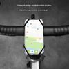 BENGGUO Bicycle Phone Mount Adjustable Silicone Elastic Strap Holder for 4.7-7.2 Inch Devices Bike Handlebar Bracket, Black