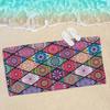 Boho Beach Towel Sandproof, Microfiber Absorbent Lightweight Quick Drying for Yoga Camping Swimming Outdoor Summer
