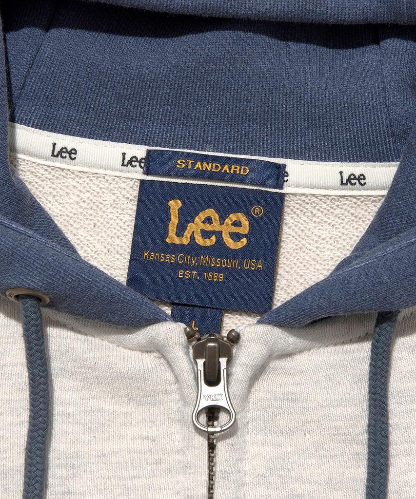 Lee Винтажная толстовка на молнии с рукавами реглан Темно-синяя