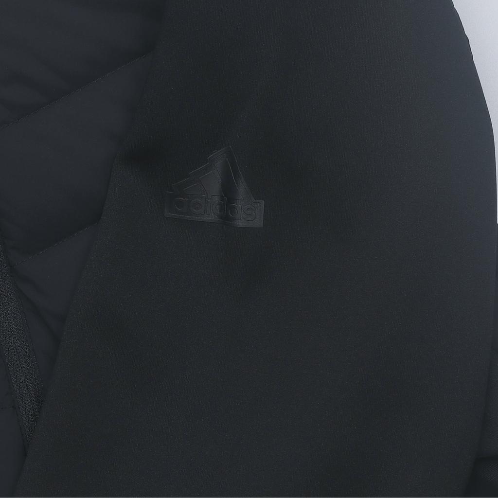 Adidas 650 Fill Solid Color Logo Stand воротник длинный рукав пуховик мужской верхняя одежда черный IW0786