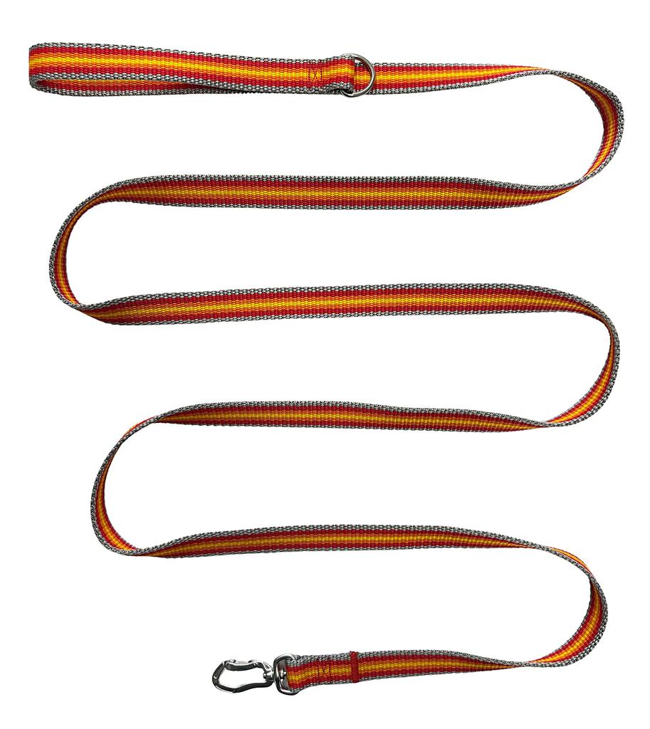 Classic dog leash for walking 400kg Grey Orange Red Classic dog leash for walking 400kg Grey Orange Red XL - 250cm