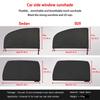 2PCS Universal Privacy Window Mest Mosquito Net Window UV Protect Side Window Sunshade Mesh Sun Visor Protection Car Accessories