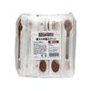 Yamato Bussan Disposable Wooden Spoons, 100 Count, 15.8cm, Promotes Business, Individually Wrapped for Hygiene, Eco-Friendly