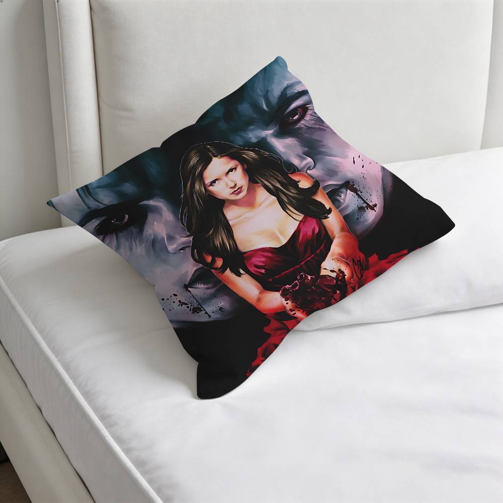 The VVampire DDiaries Decorative Square Pillow Cover Modern Cushion Case for Living Room Bedroom