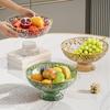 Fruit Bowl with Drainer Vegetable Strainer Basket Durable Round Decorative Multipurpose Container Large for Table Centerpiece