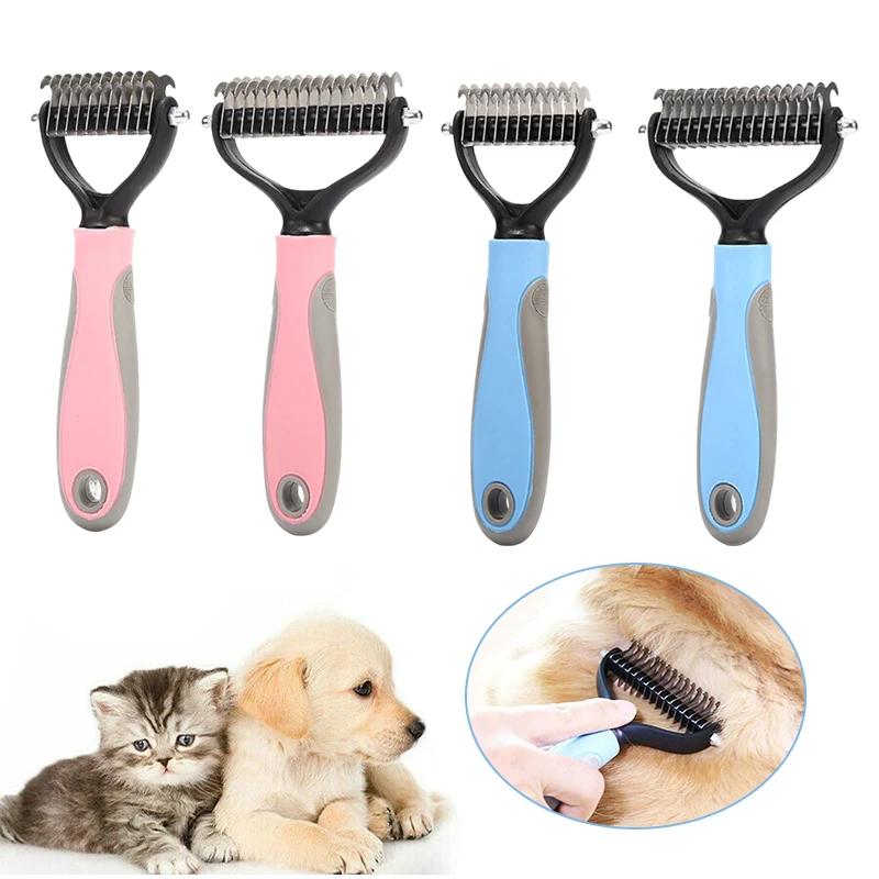 Щетка для удаления шерсти у домашних животных, средство для удаления колтунов у домашних животных, расчески для кошек, расчески для удаления шерсти, средства для ухода за собаками, средства для линьки