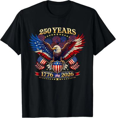 250 лет Америка 1776 2026 250-й 4 июля День Независимости унисекс футболка