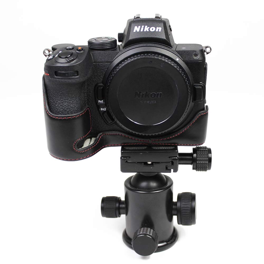 SIUTATDSH PU Leather Camera Case for Nikon and with Camera Tripod and Battery Replacement Included Z5, Z6II, Z7II, Holder, Shockproof, Shockproof,