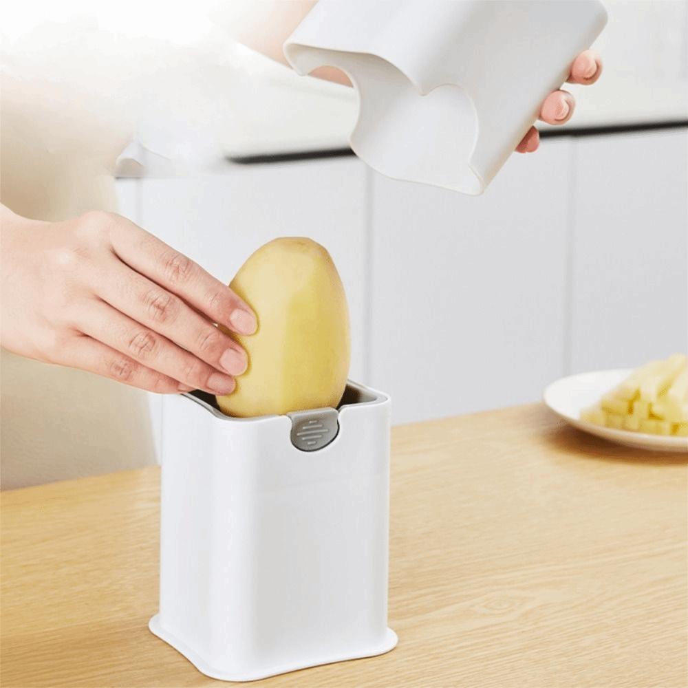 Hand Press Vegetable Chopper Quick Cut Potato Slicer Multifunctional French Fry Cutter Fruit