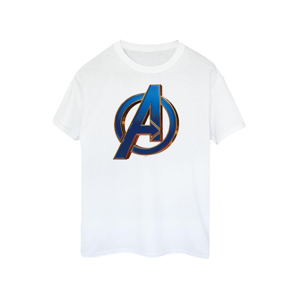 Avengers Endgame Mens Heroic Logo Cotton T-Shirt