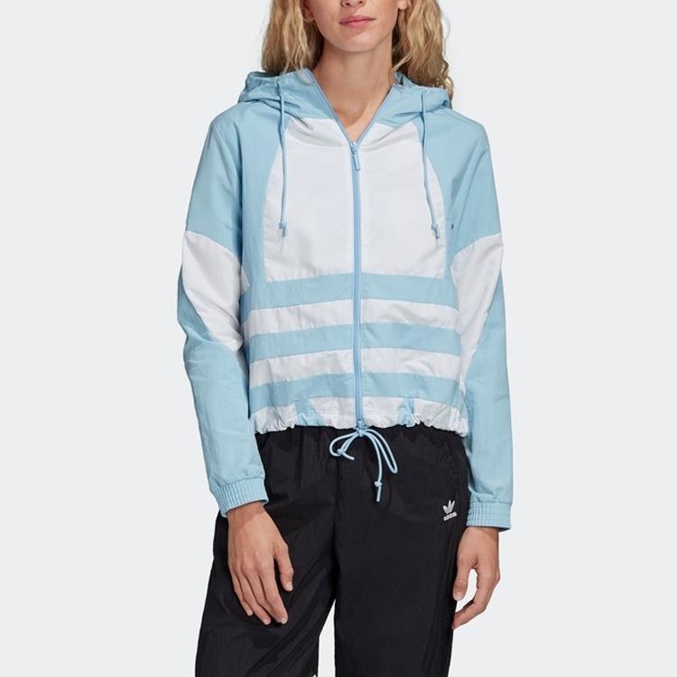 adidas Куртки Originals Trefoil Collection Женские Синие С капюшоном Умеренные Другие FU1737
