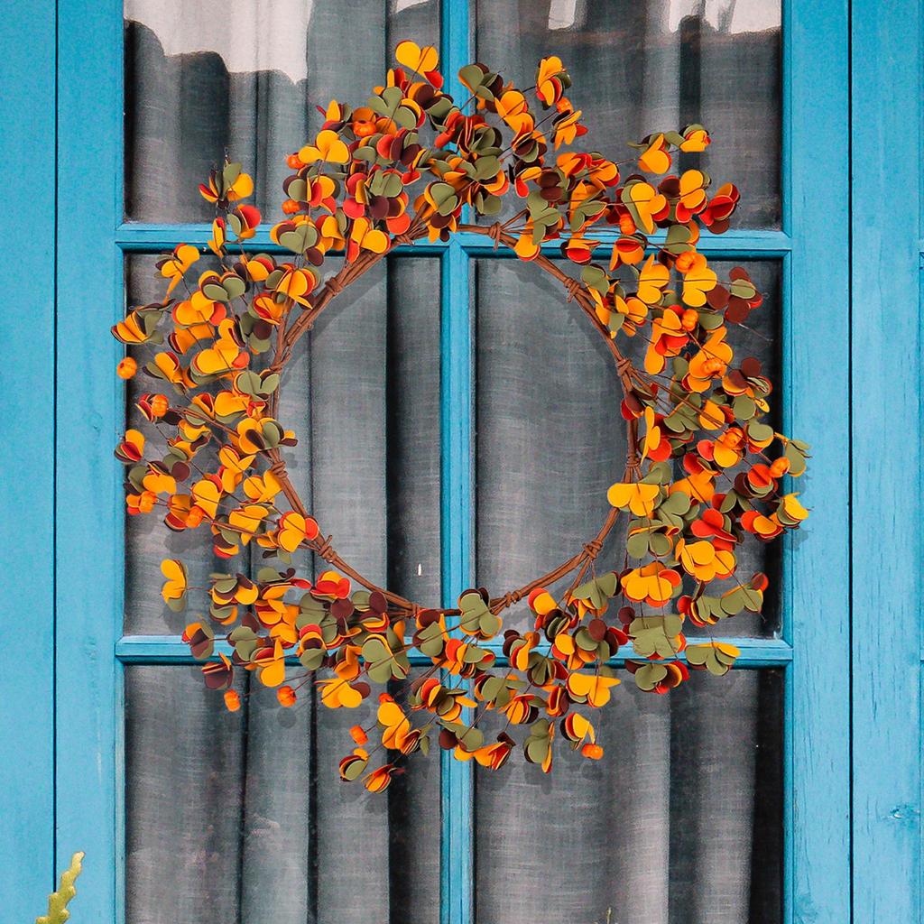 Festival Simulation Maple Leaf Garland Door Hanging Festival Autumn Color Dead Branch Vine Window Wall Hanging