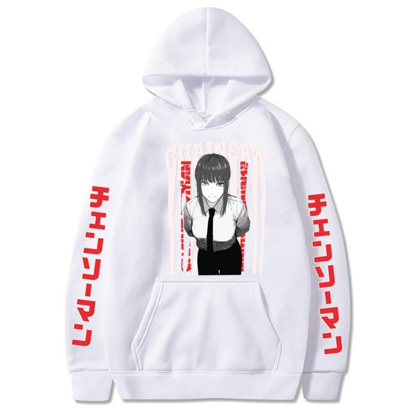 Chainsaw Man Makima Anime Men Hoodies Boys Harajuku Girls Pullover Fancy Music Gift Casual Loose Comfortable Sweatshirt