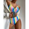 High Waist Bikini Push Up Women Swimsuit Female Rainbow Swimwear Sexy Bikini Set Swimming Suit Beachwear Biquini Bathing Suit