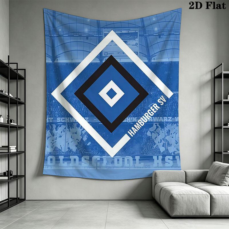 Hamburger SV Wall Hanging Printed Fabric Blanket Decorative Tapestries for Bedroom Living Room Home Decor