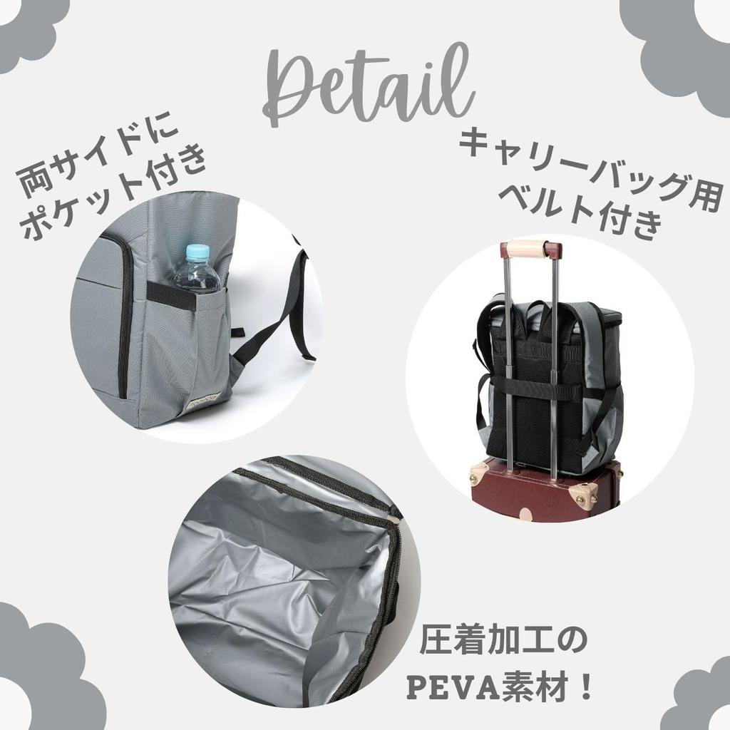 Rioboca Рюкзак Тип Сумка-холодильник Термоизолированный Рюкзак 22L Покупки Барбекю Кемпинг (Серый)