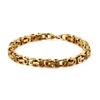Fine Retro 18k Gold Copper 5MM Chain Bracelets for Men Women Lady Boy Wedding Party Peculiar 20cm 8in