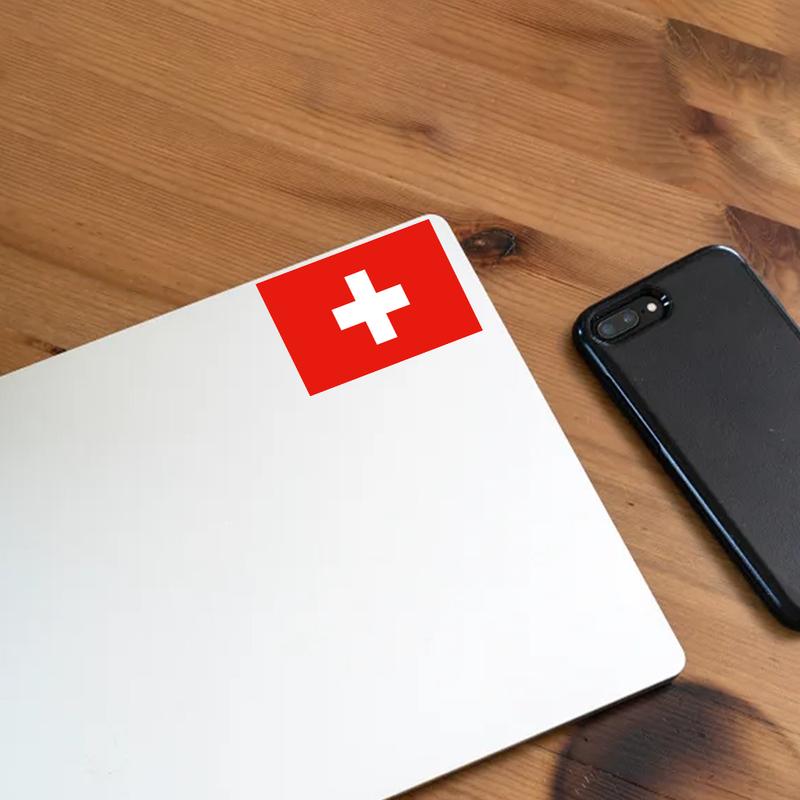 Swiss Switzerland Flag Stickers Graphics Decor Decal for Cars Window Phone Laptop Helmet Water Cup Pad Wall Motorcycle Parts