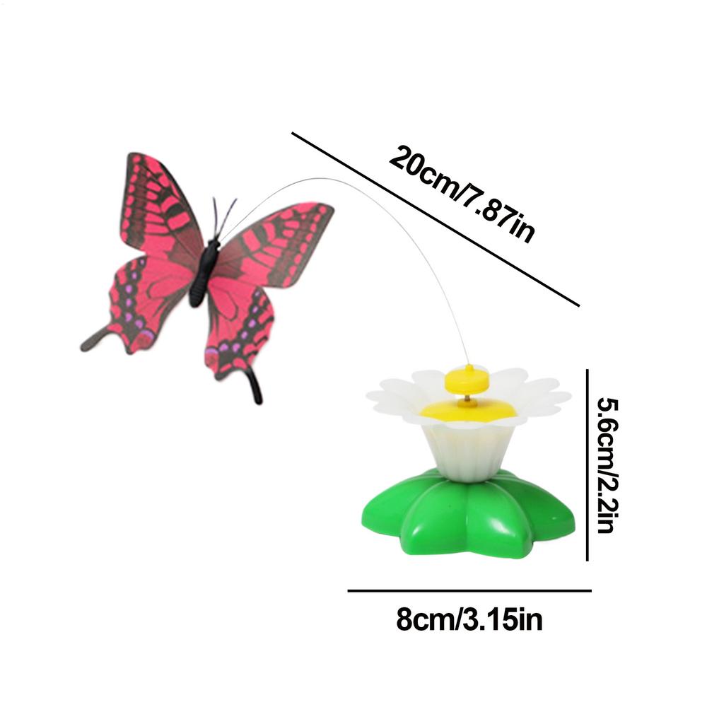 Cat Interactive Toys Smart Butterfly Bird Electric Teaser 360 Rotatable Teaser For Chasing Exercise Mental Stimulation Hunting