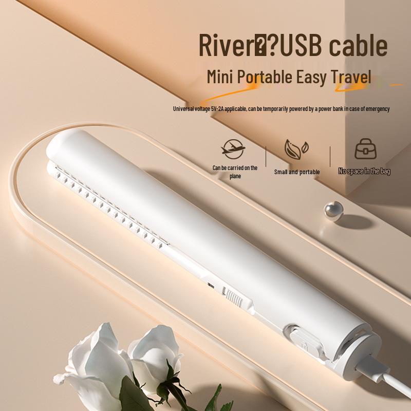 Мини-выпрямитель и плойка USB: Двухцелевой, беспроводной, портативный инструмент для волос для использования на открытом воздухе