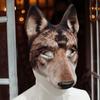 Маска Волчья Голова Животное для Карнавального Косплея