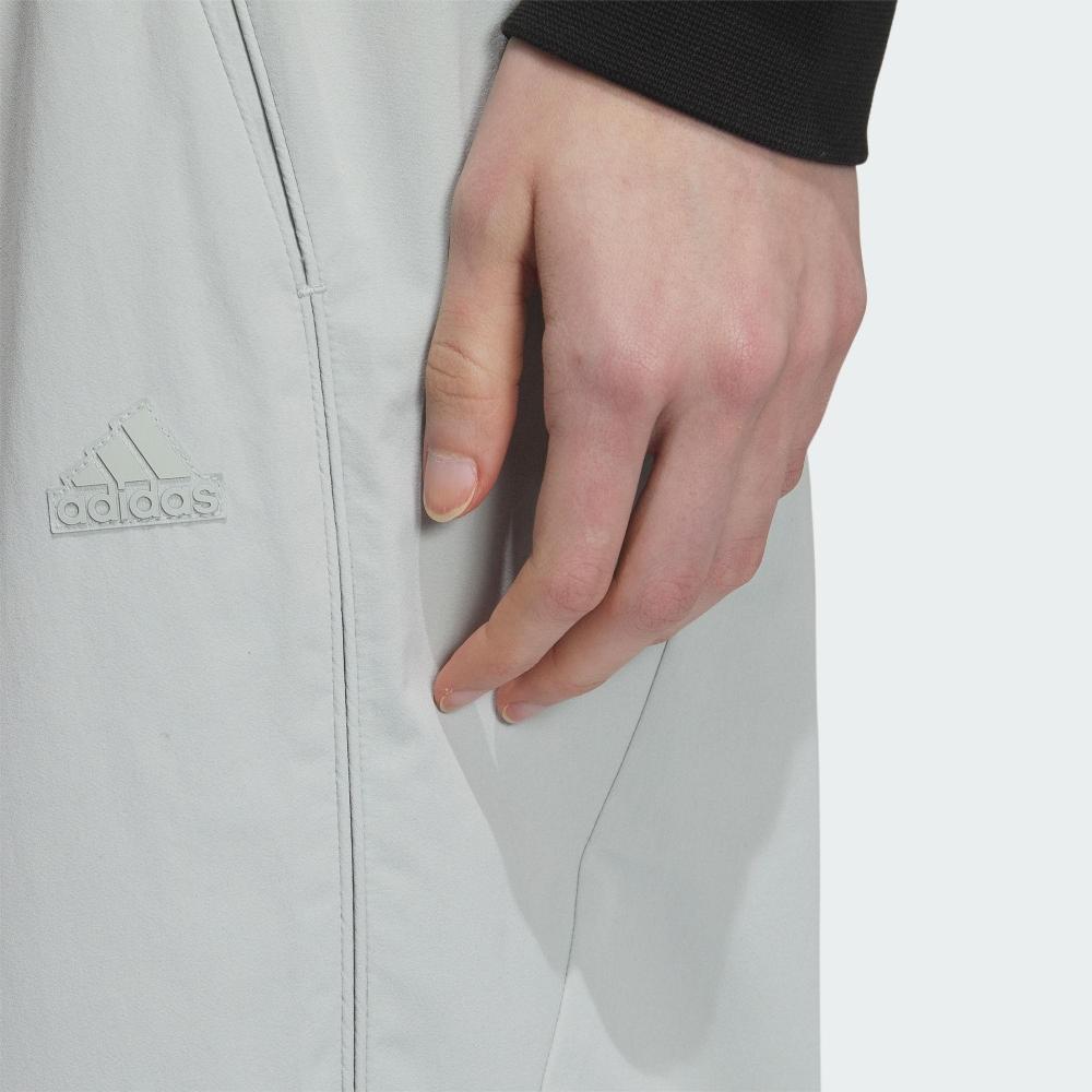 adidas Дышащие повседневные брюки со средней посадкой и шнурком, женские брюки, светло-голубые, IP7080