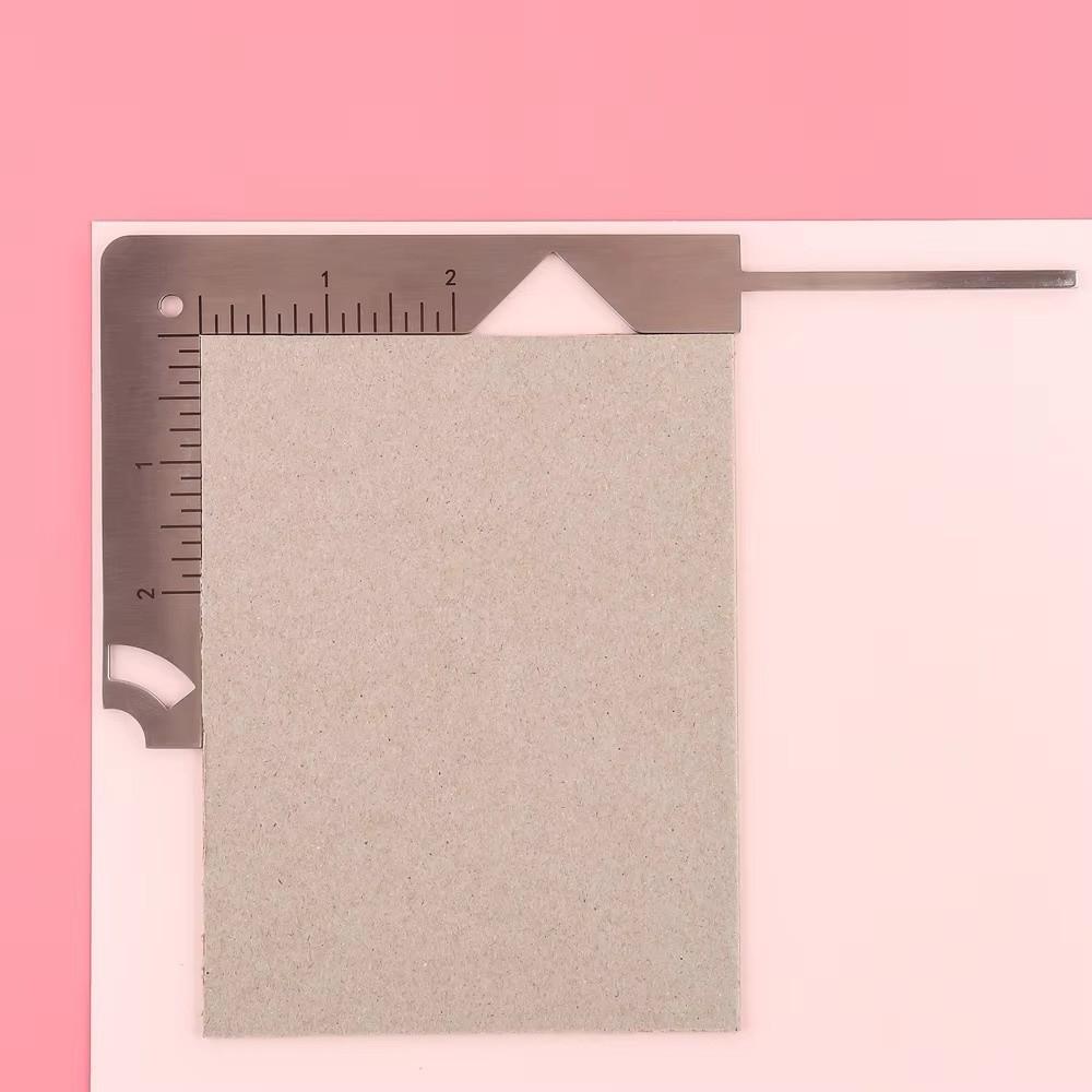 Multi-Function Book Cover Positioning Ruler 5-in-1 Gauge Ruler Durable Book Cover Guide