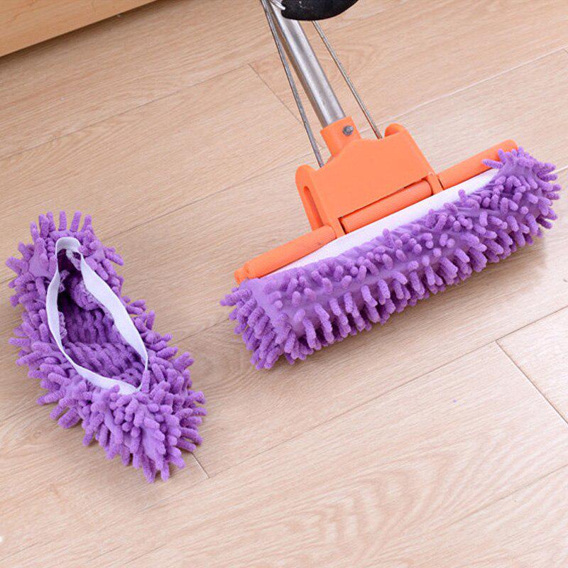 Dust Mop Slipper Lazy Dusting Cleaning Foot Sock Shoe Polishing Cover Cleaner Household Cleaning