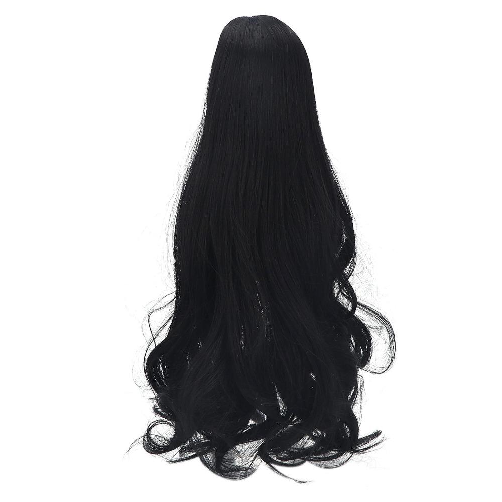 Black Doll Hair Wig Long Curly Hair for BJD Doll Wig Doll Accessories DIY Doll Wig  DIY Replacement