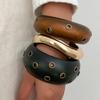 Hyperbole Cuff Bangles Irregular Chunky Pulseras Punk Wide Bracelets  Mujer Jewelry