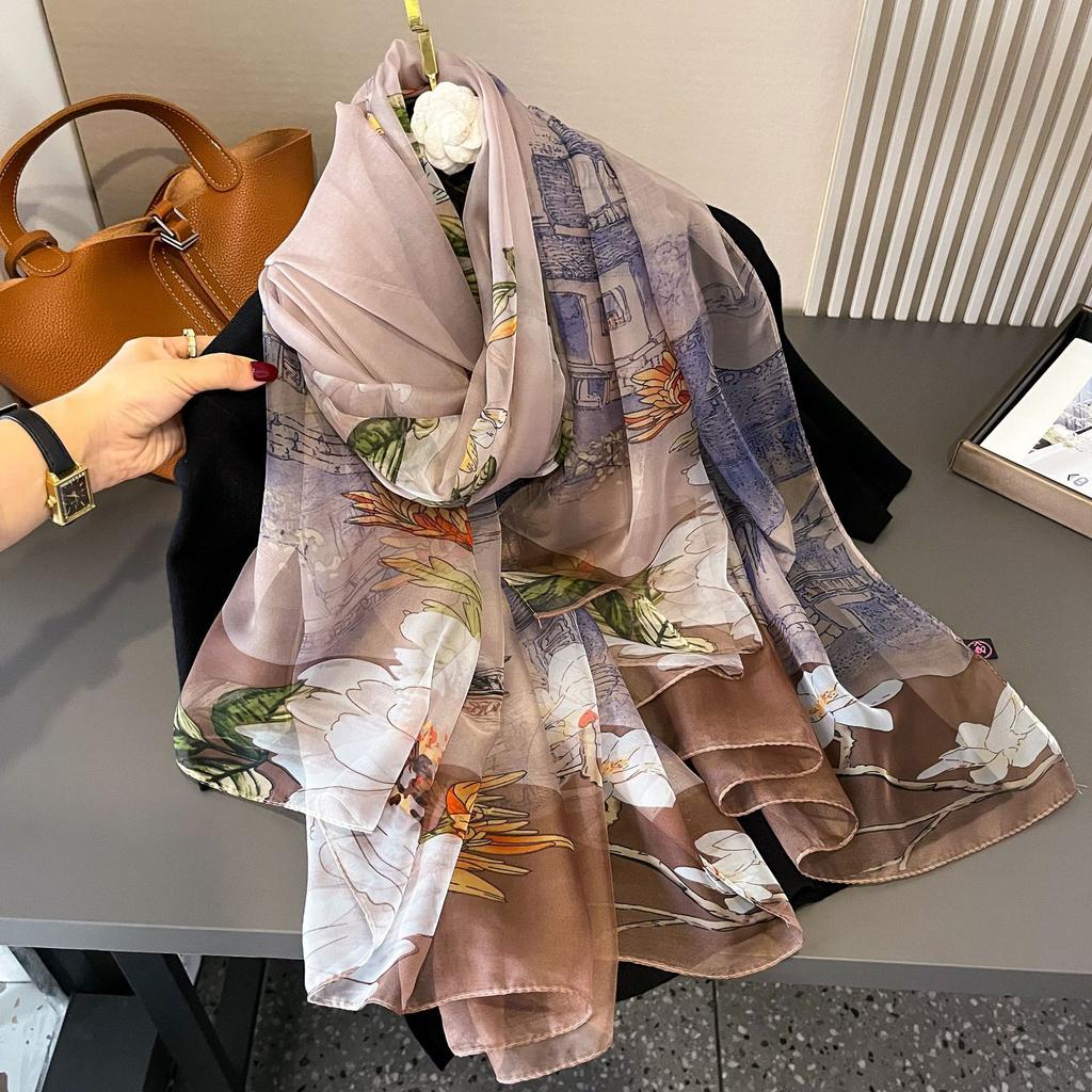 New Fashionable Scarf Muslim Women Chiffon See-through Hijab Islam Scarfs Spring Pashmina Fashion Headscarf Shawls