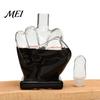 Party Drinkware Essentials Middle Finger Whiskey Decanter, 1000ml Glass Fist Dispenser with Stopper, Father's Day Present Unique Hand Shape