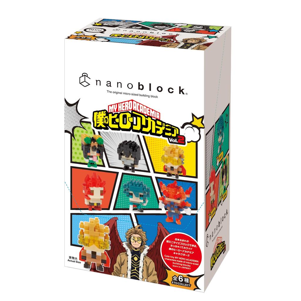 Nanoblock Mini Nano My Hero Academia 1BOX 6 6 Types In Total Vol.2 (BOX) NBMC_23S = Pieces,